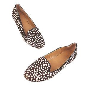 J.Crew Cora Leopard Calf Hair Loafers